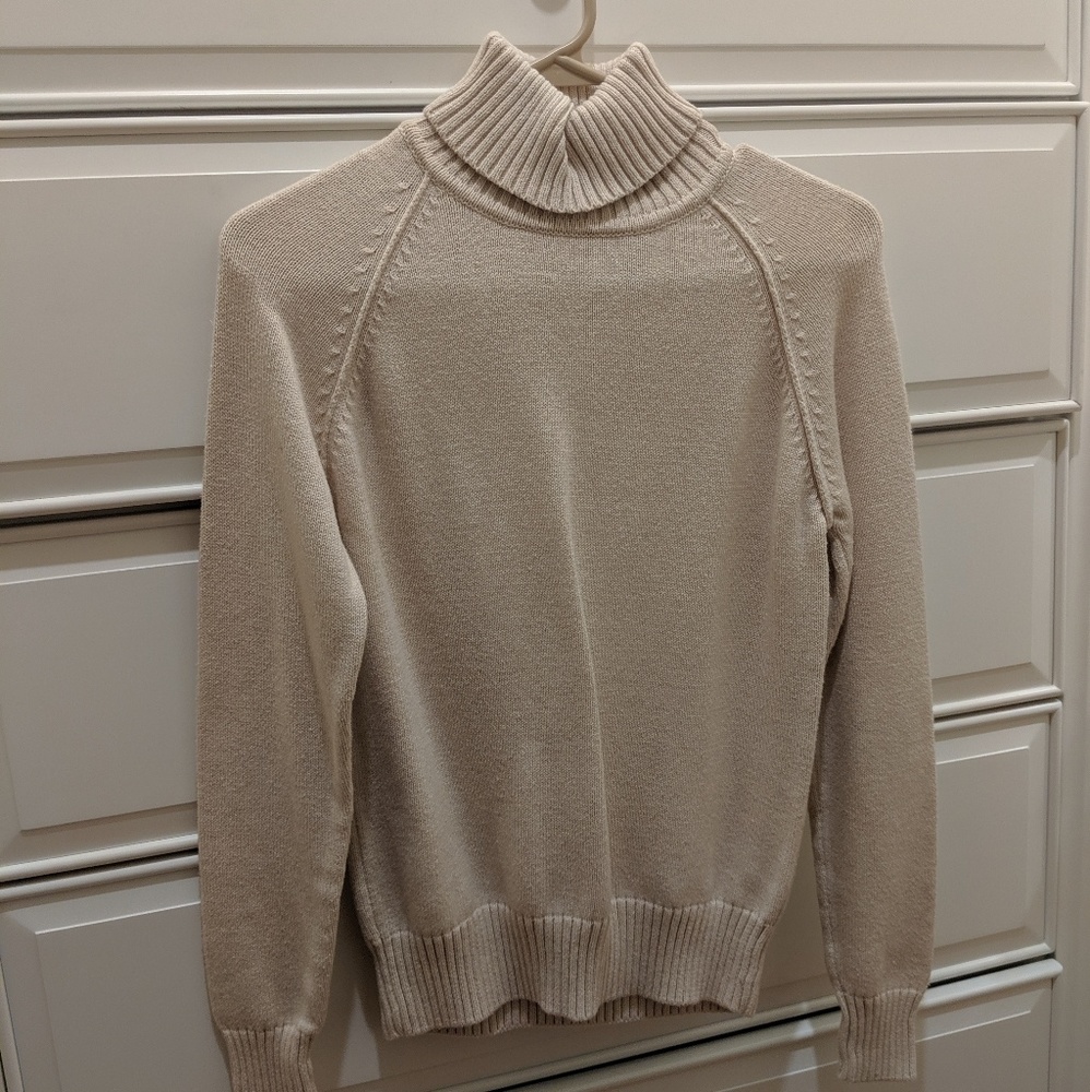 Cream turtle neck sweater